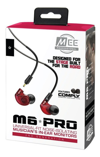 Imagen 8 de 8 de Auriculares in-ear MEE audio M6 PRO red