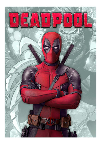 Póster Para Cuadro Decorativo Comic Deadpool Vs Wolverine