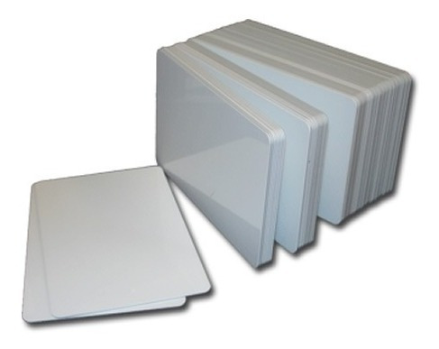 Imagen 3 de 5 de Tarjetas Pvc Blancas Termicas Para Impresoras Zebra Fargo Datacard Evolis X 50u