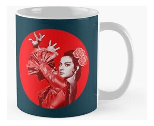 Taza Lola Flores Lunares Rojos Camiseta Clásica Calidad Prem