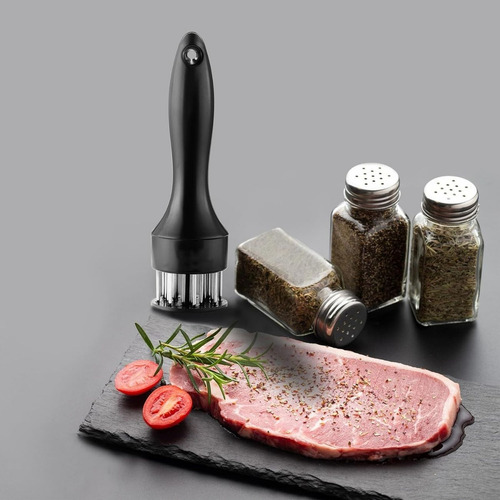 U Chef Ablandador De Carne Con 20 Cuchillas Afilada Color Negro