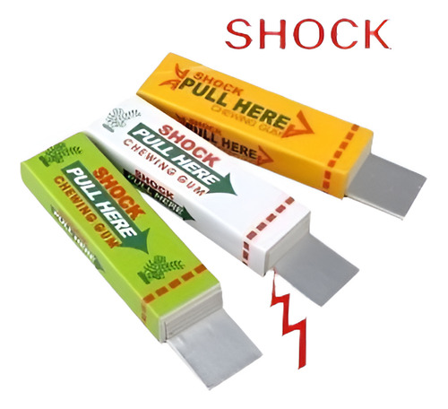 3 Choque Eléctrico Chicle Juguete Regalo Descarga Broma Gadg