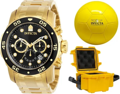 comprar Relógio Invicta Pro Diver 21922 Banhado Ouro Bola Maleta
