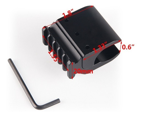 Imagen 5 de 8 de Adaptador De Montura Para Cañón Riel Picatinny Para Rifle