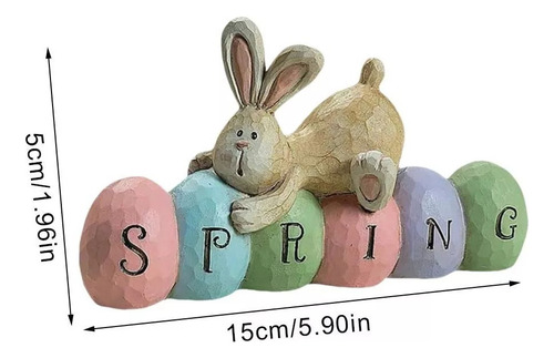 Adorno De Conejo De Pascua De 15 Cm, Decoración De Conejo De