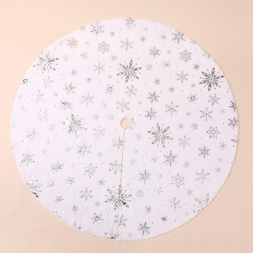 \ Falda De Árbol De Navidad, Cubierta De Falda De 90cm Plata