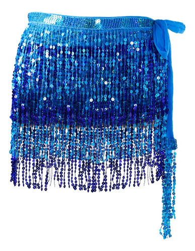 . 2 Falda Con Borlas De Lentejuelas For Mujer, Bufanda De