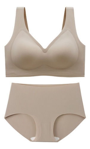 Traje De Baño Para Mujer, Color Liso, Talla Grande, Ropa Int