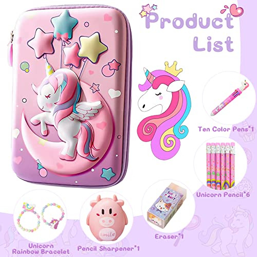 Estuche Para Lápices Jyplkcmt Con Forma De Unicornio Para Ni