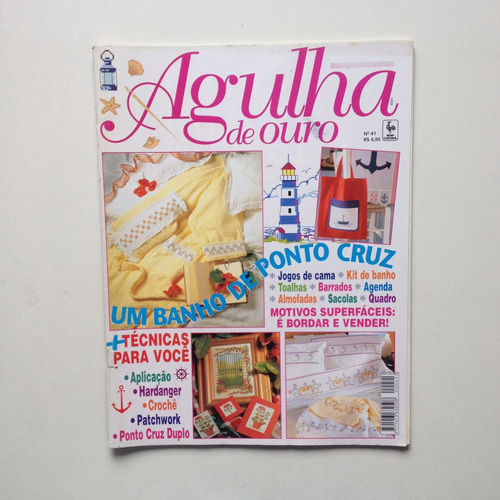 Revista Agulha De Ouro Ponto Cruz Jogos De Cama Toalhas B337