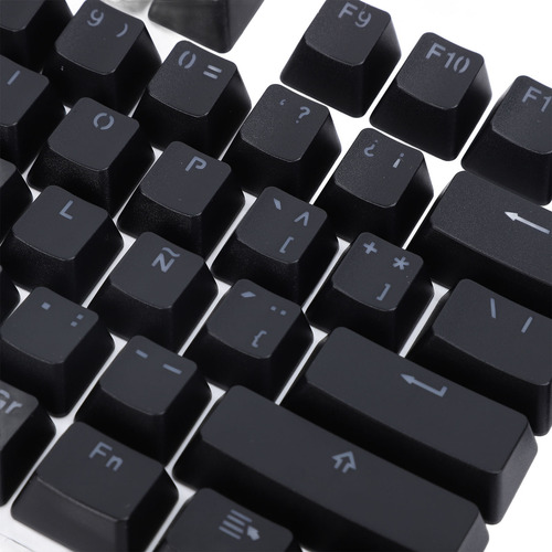 Juego De Teclas De Teclado Español Negro Negro, 108 Teclas,
