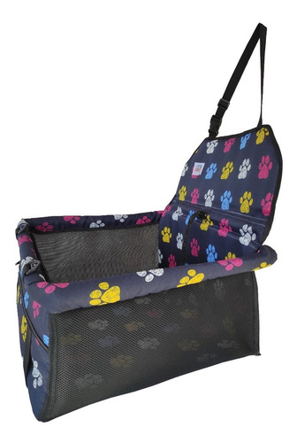 Imagem 6 de 10 de Cadeirinha Assento Pet Carro Cesto Para Cão Gato Cor Estanho