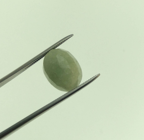 Aventurine 5.645 Cts Oval 12x9 Mm Natural Cabochão Verde