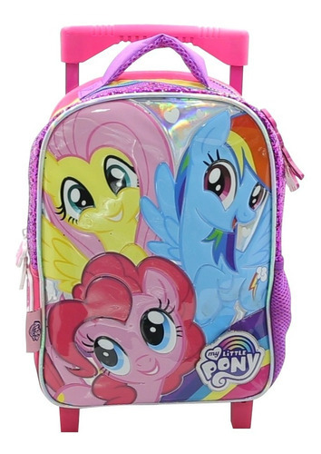 Mochila Carrito Little Pony Jardin 12' Color Rosa