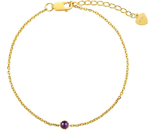 Carleen Pulsera De Oro Amarillo Macizo De 18 Quilates Con Pi