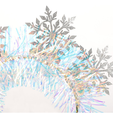 Diademas Con Copos De Nieve Con Purpurina 2 Uds