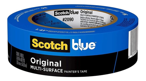 3m 2090 Masking Tape Azul 0.036 X 54.86 M Profesional
