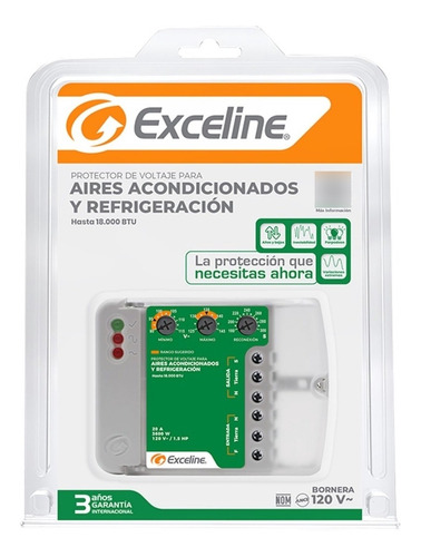 Protector De Voltaje Exceline Alta Carga Bornera 110v Nuevo