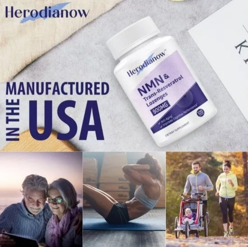 Nmn & Resveratrol 950mg X 120 Caps Herodianow Dura 4 Meses Neutro