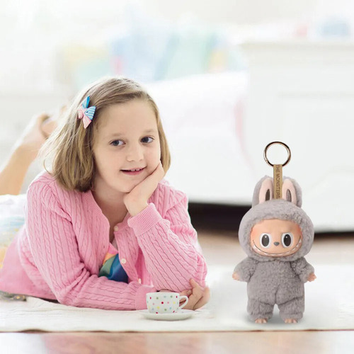 Llaveros De Peluche Y Vinilo Labubu Macaron Monsters, 3 Unid