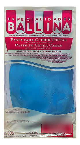 Pasta Ballina Formula H Color Celeste X500g