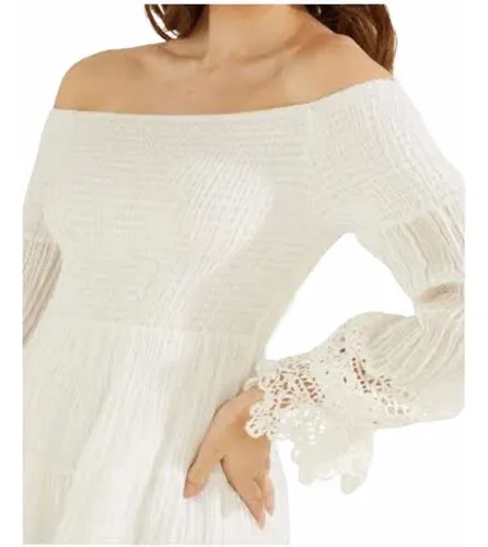 Guess white maxi dress cheap