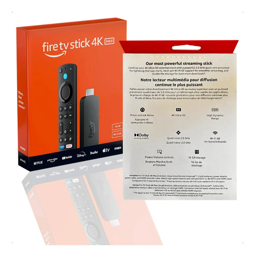 Amazon Fire Tv Stick Max 4k Max 3a Generación Wifi 6 16 Gb