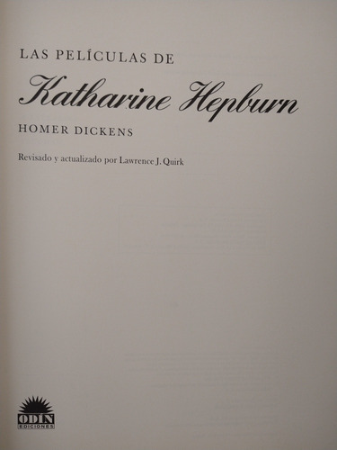Las Películas De Katharine Hepburn - Homer Dickens - B (Usado)