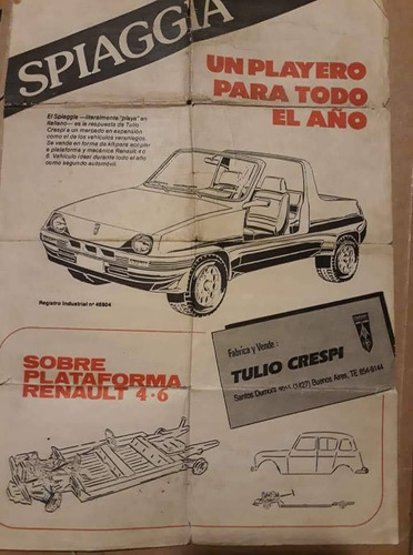 Buggy Crespi Spiaggia (carrocería De Prfv)