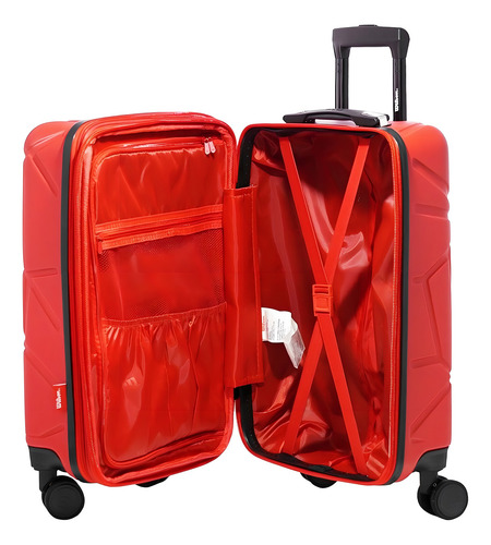 Valija Wilson Carry On Chica Cabina 20pu Viaje Balija Maleta Color Rojo Lisa
