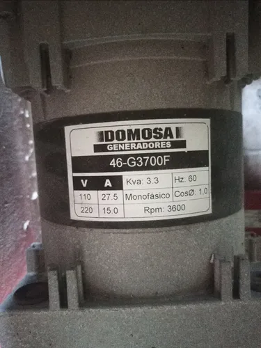Generador Eléctrico, Domosa (Usado)