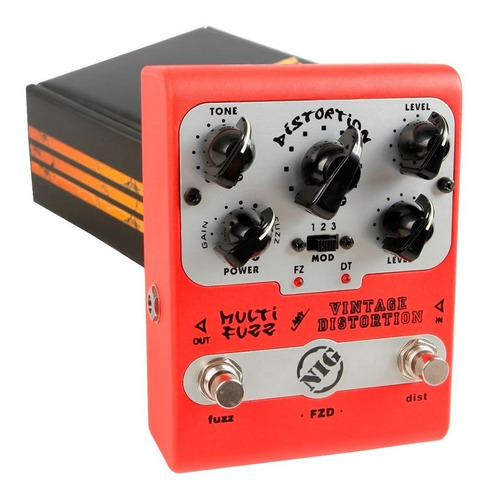 Pedal Nig Multi Fuzz Andy Timmons , Nig , Assinado #38