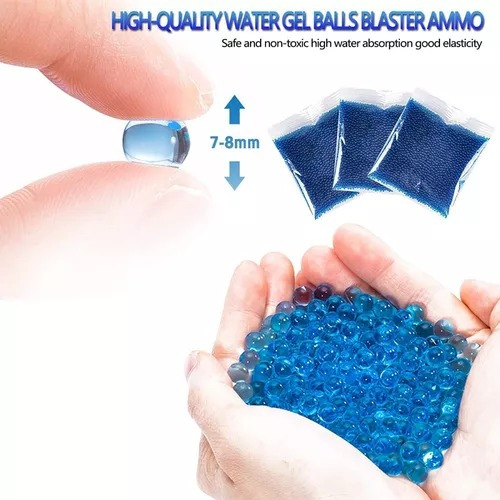400000 Balas Hidrogel Bolas Gel Bolitas 7-8mm Para Pistola