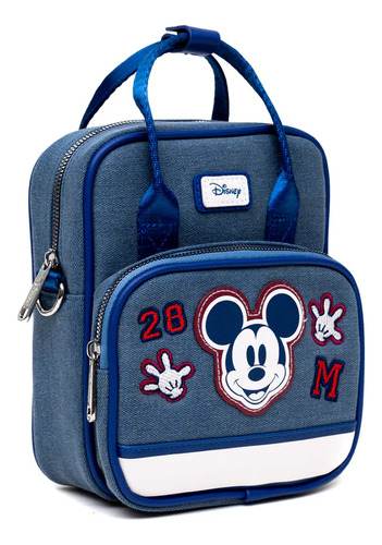Bolso Bandolera Mickey Mouse Disney Azul Azul Mickey Níquel Azul