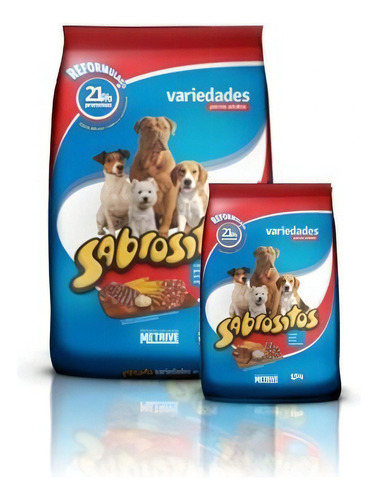 Alimento Sabrositos Variedades para perro adulto en bolsa de 15 kg
