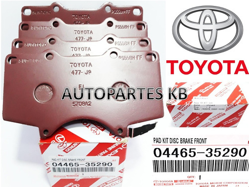 Pastillas Delanteras Toyota 4runner-fortuner -kavak Original