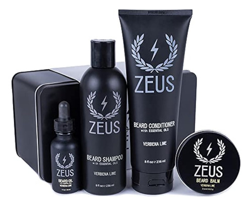 Zeus Everyday Beard Grooming Kit Verbena Lime