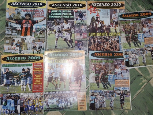 Lote De 7 Revistas De Futbol ** Ascenso Año 2009 / 2010