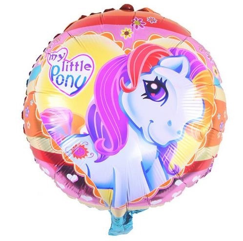 Paquete De 5 Globos Pequeño Pony Fiesta Tematica Cumpleaños