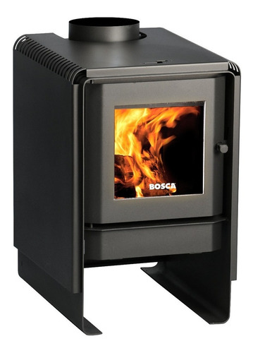 Calefactor Leña Bosca Eco 360 + Kit Chimenea 4m, Pot. 8.7 Kw