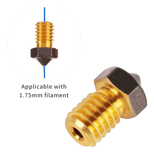 M1782 Impresora 3d Boquilla E3d 1.0mm M6 1.75mm Teflon Cobre