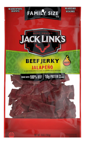 Jack Links Beef Jerky Jalapeño Carne Seca Americana 283gr