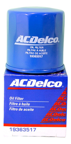 Filtro De Aceite Para Chevrolet Spark 1.2 2011-2017 19363517