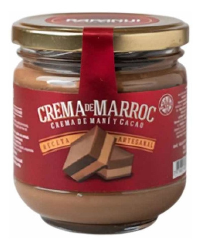 Frasco Rapanui Crema Marroc 380g Mani Y Chocolate Sin Tacc