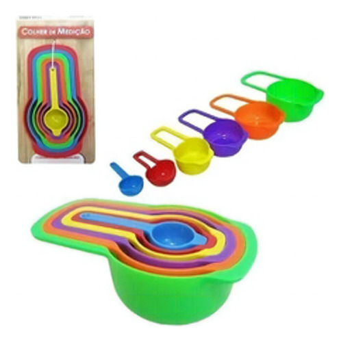 jogo colher Livonia medidora kit com 6 colheres