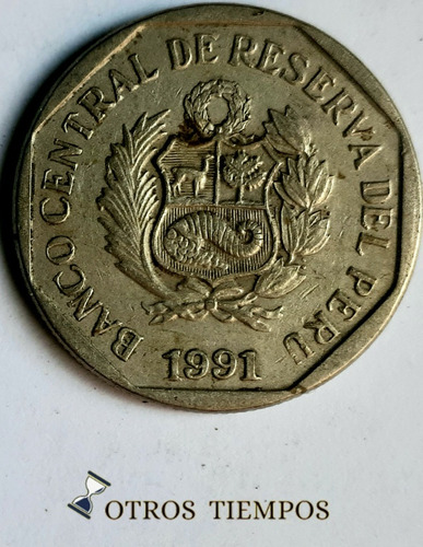 Moneda Peru 50 Centimos 1991