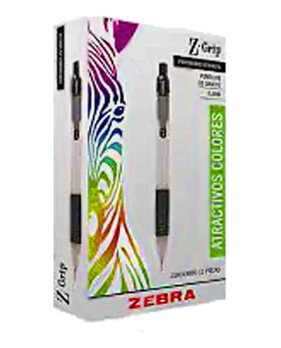 Portaminas 0.5mm Z-grip Zebra, 1 Pieza Color Gris