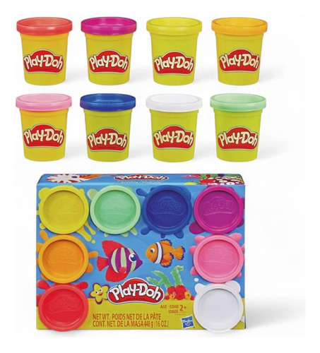 Play Doh 8 Pack De Masas Interactivas Colores Surtidos