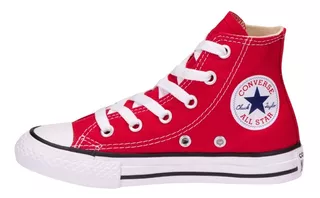 Tenis Converse Chuck Taylor Core Caña Alta Color Rojo Unisex