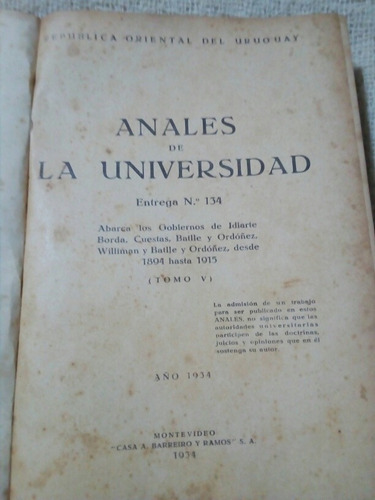 Eduardo Acevedo, Anales Historico Uruguay 5